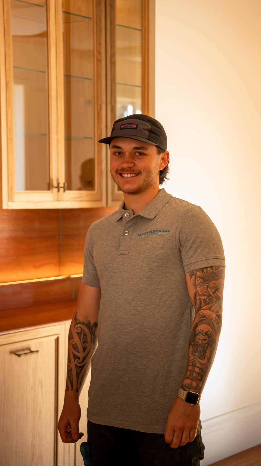 Fraser Electrical technician on site